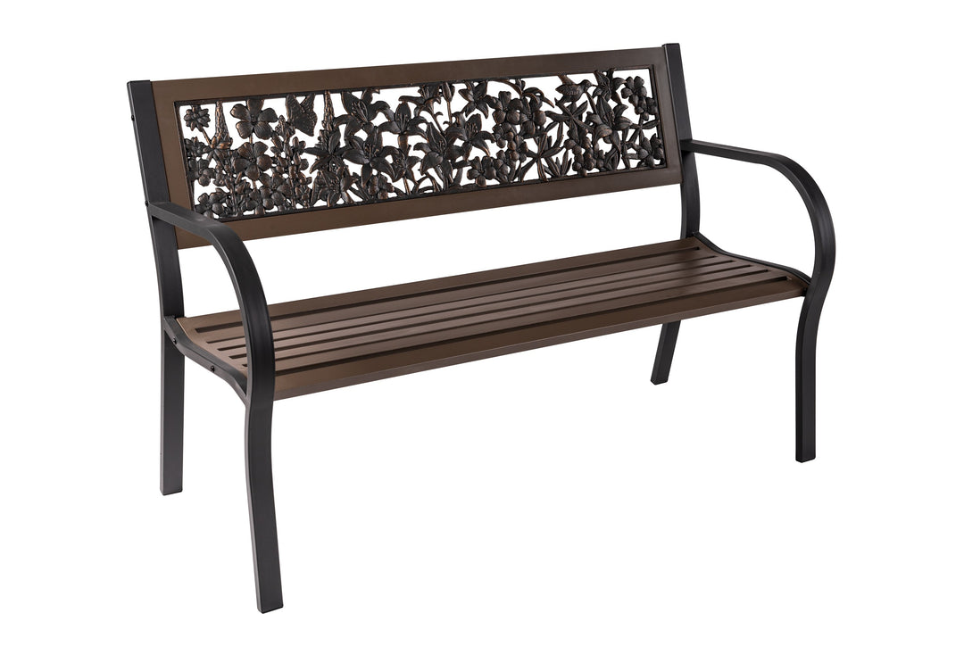Tube Steel Wildflower Bench outdoor furniture