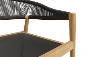 Valerie 7-Piece Rectangular Teak Outdoor Dining Set with Stacking Armchairs Dining Bench Set