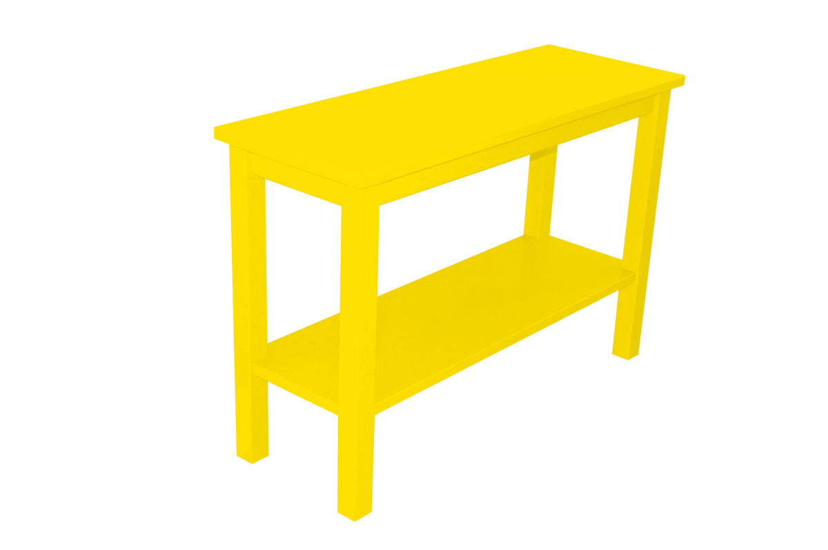 Versaloft Console Table with Shelf Console Table Versaloft Console Table with Shelf / Canary Yellow Paint