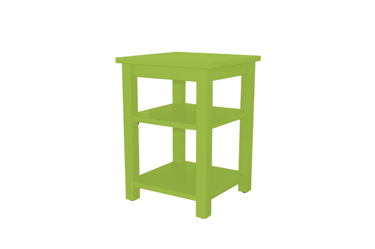 Versaloft Night Stand with 2 Shelves Console Table Versaloft Night Stand With 2 Shelves / Lime Green Paint