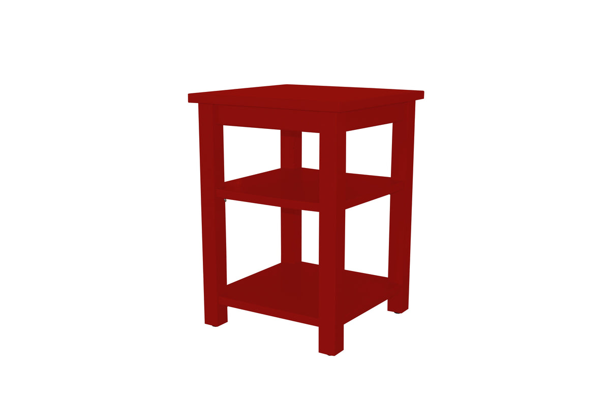 Versaloft Night Stand with 2 Shelves Console Table Versaloft Night Stand With 2 Shelves / Tractor Red Paint
