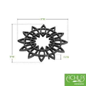 Wrought Iron Trivets – Decorative and Functional Plant & Kitchen Accessories O-Hook Railing Pole