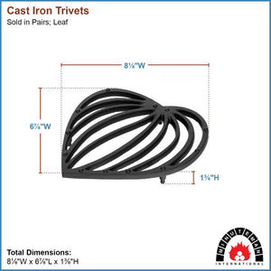 Wrought Iron Trivets – Decorative and Functional Plant & Kitchen Accessories O-Hook Railing Pole