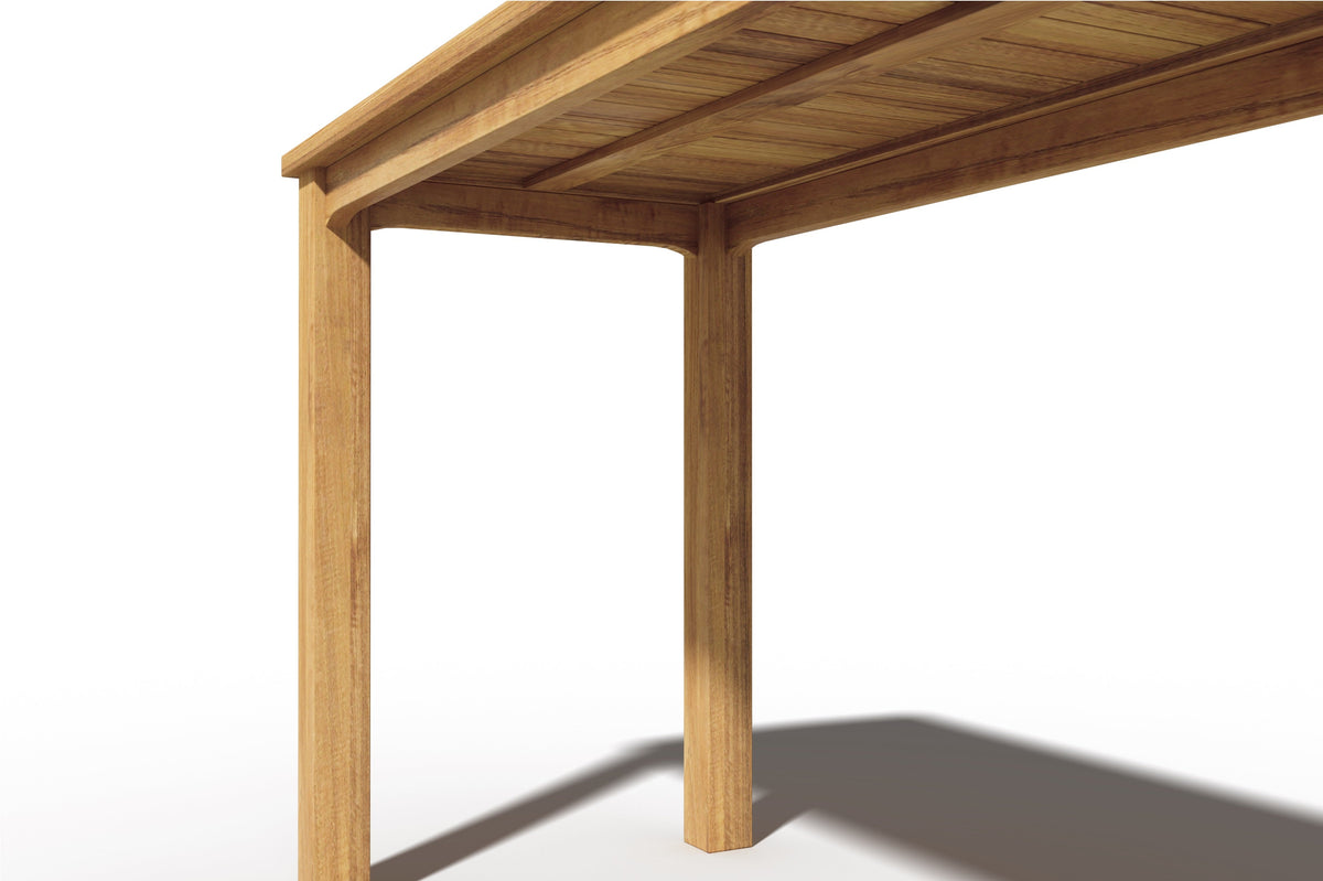 Yvon Rectangular Teak Outdoor Counter Height Table Outdoor Table