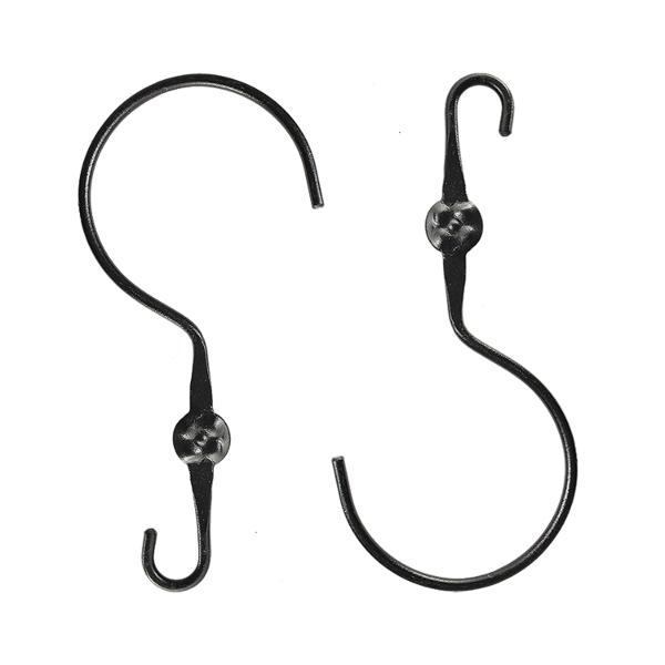 plant hanger extender ACHLA Designs 12 in. Extender with Wide Hook, Black