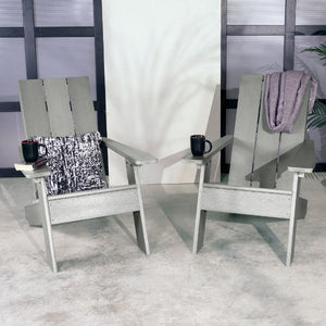 2 Barcelona Modern Adirondack Chairs Adirondack Chair