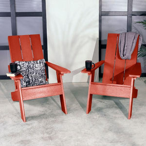 2 Barcelona Modern Adirondack Chairs Adirondack Chair