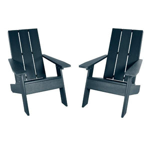 2 Barcelona Modern Adirondack Chairs Adirondack Chair Federal Blue
