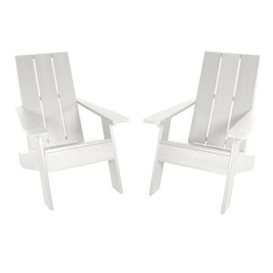 2 Barcelona Modern Adirondack Chairs Adirondack Chair White