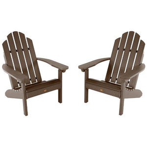 2 Classic Westport Adirondack Chairs Adirondack Chair Weathered Acorn