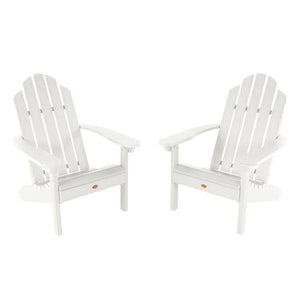 2 Classic Westport Adirondack Chairs Adirondack Chair White
