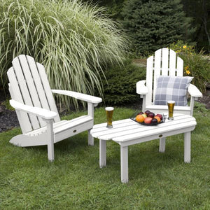 2 Classic Westport Adirondack Chairs with 1 Classic Westport Conversation Table Conversation Set