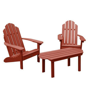 2 Classic Westport Adirondack Chairs with 1 Classic Westport Conversation Table Conversation Set
