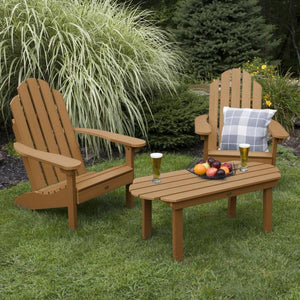 2 Classic Westport Adirondack Chairs with 1 Classic Westport Conversation Table Conversation Set