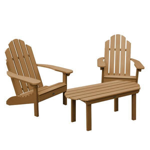 2 Classic Westport Adirondack Chairs with 1 Classic Westport Conversation Table Conversation Set