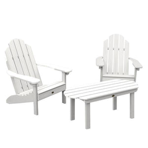2 Classic Westport Adirondack Chairs with 1 Classic Westport Conversation Table Conversation Set