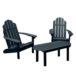 2 Classic Westport Adirondack Chairs with 1 Classic Westport Conversation Table Conversation Set