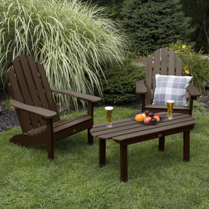 2 Classic Westport Adirondack Chairs with 1 Classic Westport Conversation Table Conversation Set