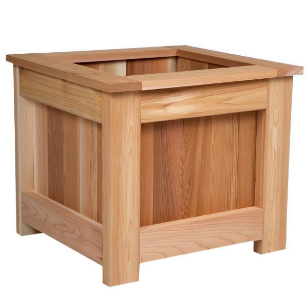 wooden box planters All Things Cedar 4-Foot Box Planter