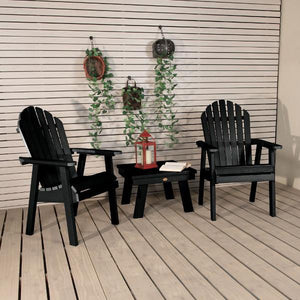 2 Hamilton Deck Chairs with 1 Adirondack Side Table Conversation Set