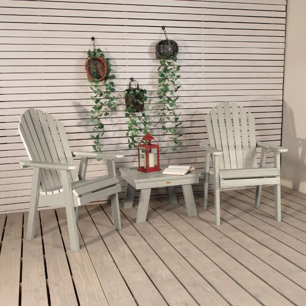 2 Hamilton Deck Chairs with 1 Adirondack Side Table Conversation Set