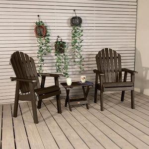 2 Hamilton Deck Chairs with 1 Folding Side Table Conversation Set