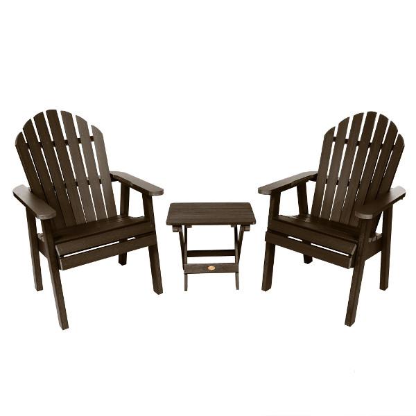 2 Hamilton Deck Chairs with 1 Folding Side Table The Charming