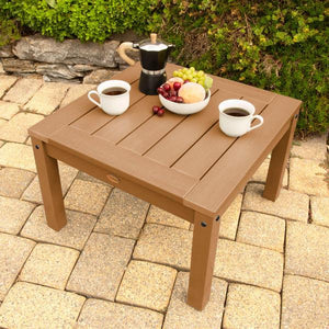 2 Lehigh Garden Chairs with 1 Square Side Table Garden Chair with Side table