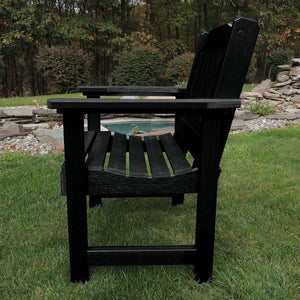 2 Lehigh Garden Chairs with 1 Square Side Table Garden Chair with Side table