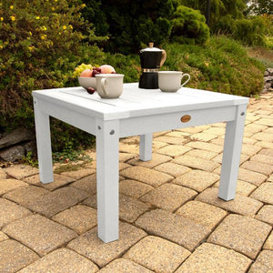 2 Lehigh Garden Chairs with 1 Square Side Table Garden Chair with Side table