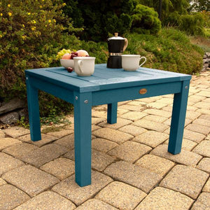 2 Lehigh Garden Chairs with 1 Square Side Table Garden Chair with Side table