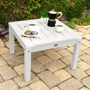 2 Lehigh Garden Chairs with 1 Square Side Table Garden Chair with Side table