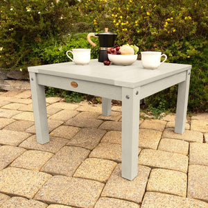 2 Lehigh Garden Chairs with 1 Square Side Table Garden Chair with Side table