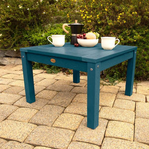 2 Lehigh Garden Chairs with 1 Square Side Table Garden Chair with Side table