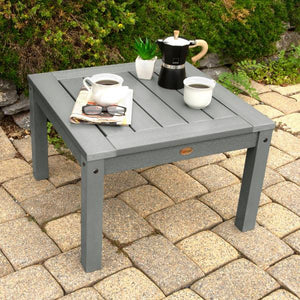 2 Lehigh Garden Chairs with 1 Square Side Table Garden Chair with Side table