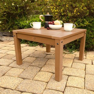 2 Lehigh Garden Chairs with 1 Square Side Table Garden Chair with Side table