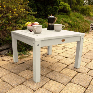 2 Lehigh Garden Chairs with 1 Square Side Table Garden Chair with Side table