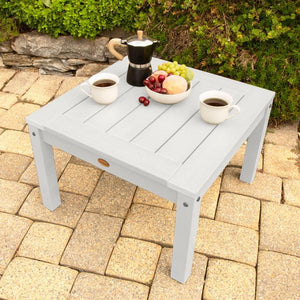 2 Lehigh Garden Chairs with 1 Square Side Table Garden Chair with Side table