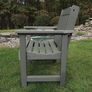 2 Lehigh Garden Chairs with 1 Square Side Table Garden Chair with Side table