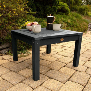2 Lehigh Garden Chairs with 1 Square Side Table Garden Chair with Side table
