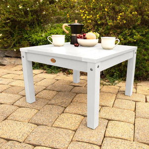 2 Lehigh Garden Chairs with 1 Square Side Table Garden Chair with Side table