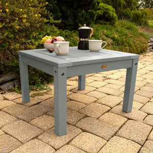2 Lehigh Garden Chairs with 1 Square Side Table Garden Chair with Side table