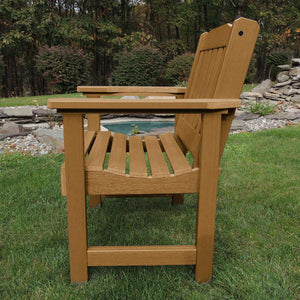 2 Lehigh Garden Chairs with 1 Square Side Table Garden Chair with Side table