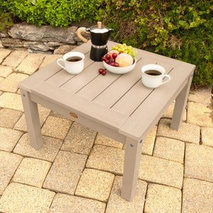 2 Lehigh Garden Chairs with 1 Square Side Table Garden Chair with Side table
