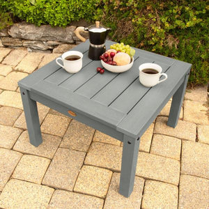 2 Lehigh Garden Chairs with 1 Square Side Table Garden Chair with Side table