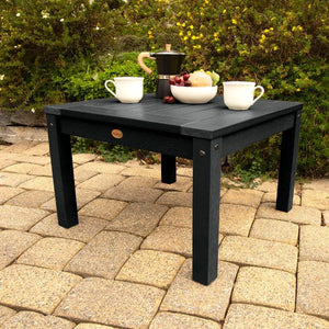 2 Lehigh Garden Chairs with 1 Square Side Table Garden Chair with Side table
