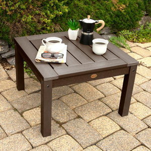 2 Lehigh Garden Chairs with 1 Square Side Table Garden Chair with Side table