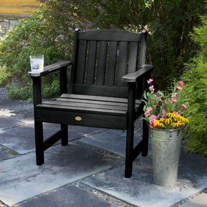 2 Lehigh Garden Chairs with 1 Square Side Table Garden Chair with Side table