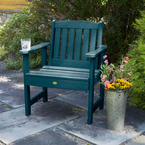 2 Lehigh Garden Chairs with 1 Square Side Table Garden Chair with Side table
