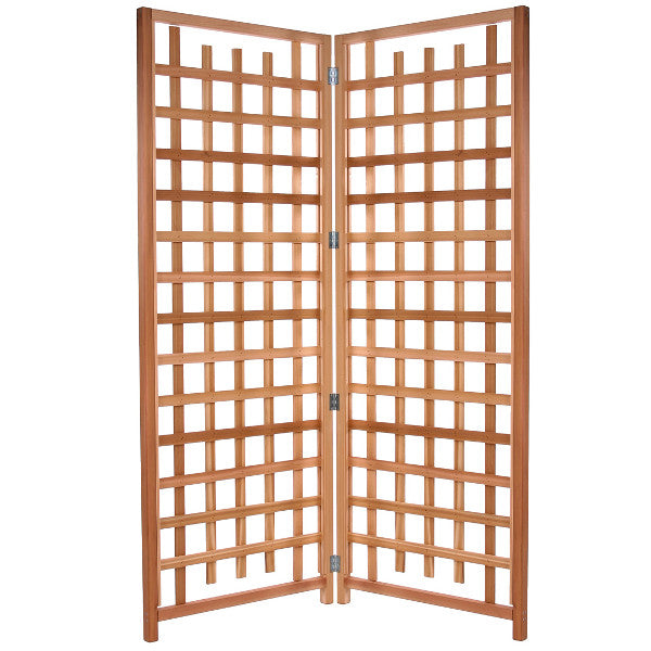 wood trellis panels All Things Cedar 2-Piece Trellis Privacy Screen Set